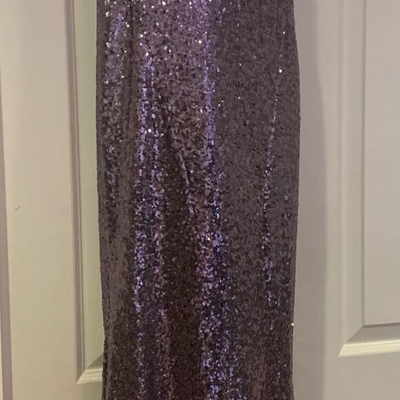 Lulus Lilac Sequin Strapless Maxi Dress NWT Size Medium Holiday Party NYE Gown - Picture 5 of 14